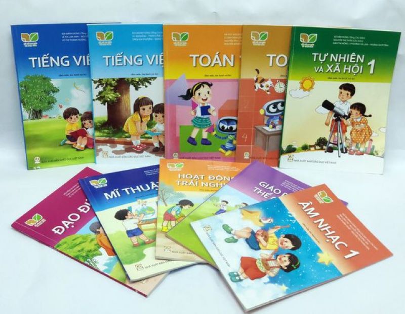 Bộ sách giáo khoa Lớp 1- Kết Nối Tri Thức Với Cuộc Sống (10 quyển- Kèm bìa nilong bao sách)
