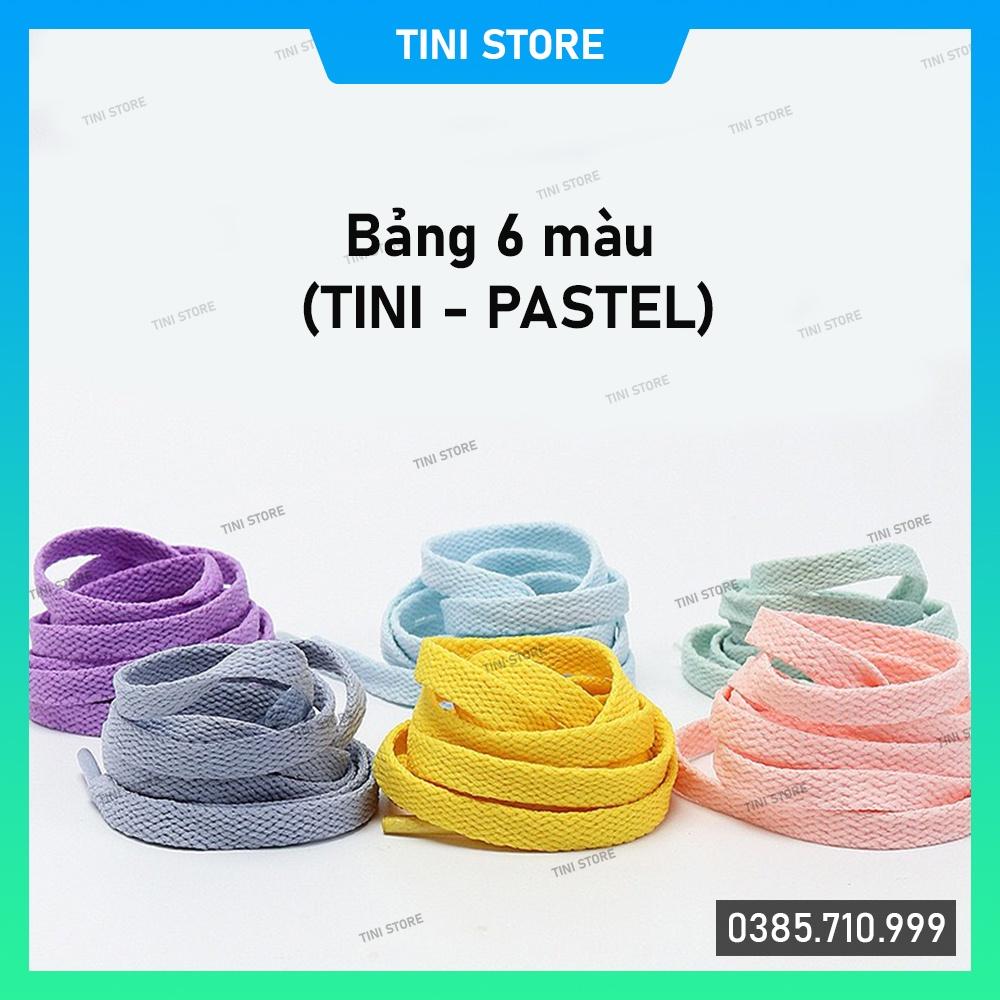 Dây giày dẹt màu Pastel Nike, Adidas chính hãng 6 màu