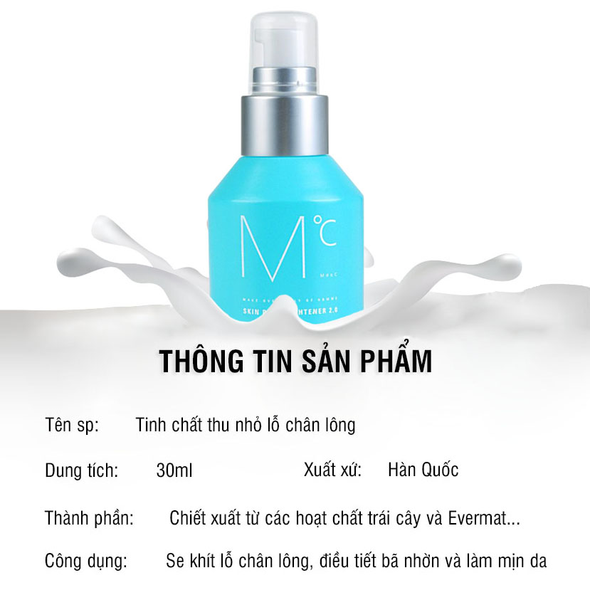 [ Tặng dao cạo râu ] Tinh chất thu gọn lỗ chân lông sạch mụn mịn da MdoC Skin Pore Tightener 2.0 30ml JN-MSR04