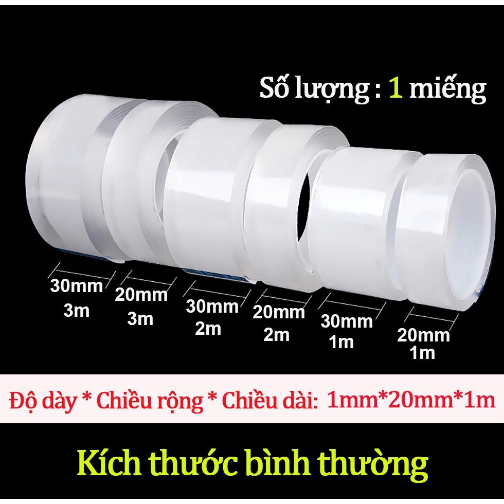 Cuộn Băng Keo Hai Mặt Nano Trong Suốt Dài 1 / 2M Dùng Trang Trí Halloween / Giáng Sinh