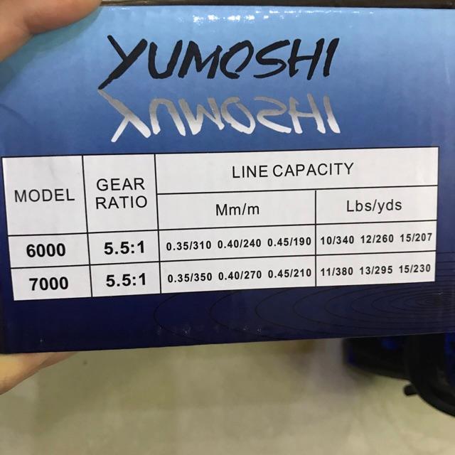 Máy câu cá yumoshi tx bk 3000 - 7000