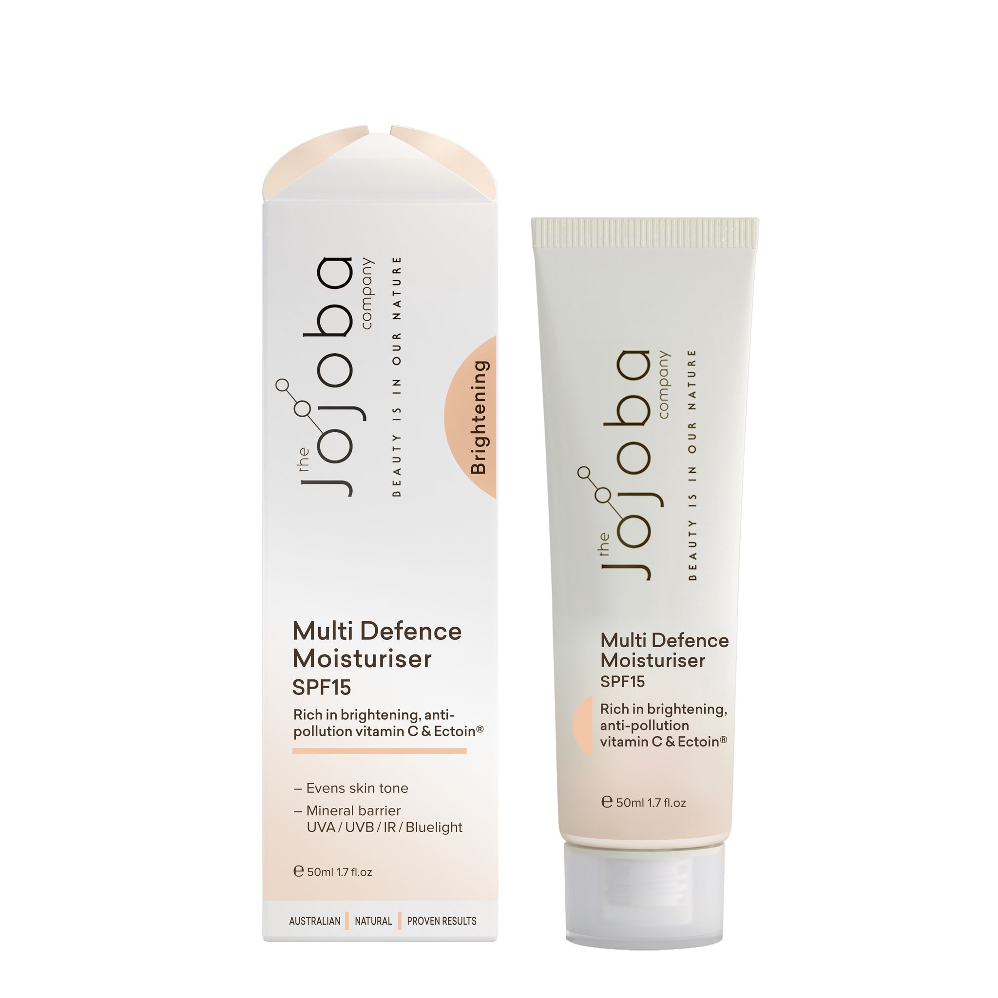 Kem Dưỡng Ẩm Multi Defence Moisturiser SPF15 50ml - The Jojoba Company