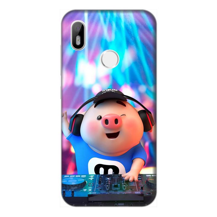 Hình ảnh Ốp lưng điện thoại Vsmart Joy 1 hình Heo Con Làm DJ - Hàng chính hãng