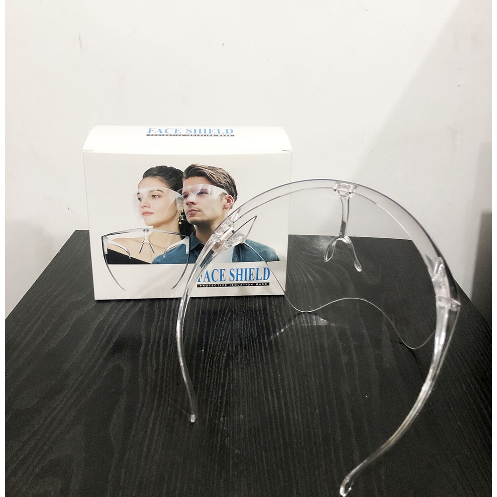 Kính chống giọt bắn phòng dịch Face Shield cỡ người lớn, Kính nhựa trong suốt cao cấp