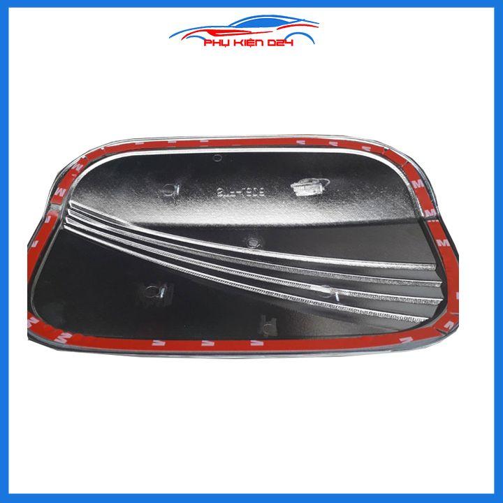 Ốp nắp bình xăng Santafe 2019 mạ crom bảo vệ chống trầy trang trí ô tô