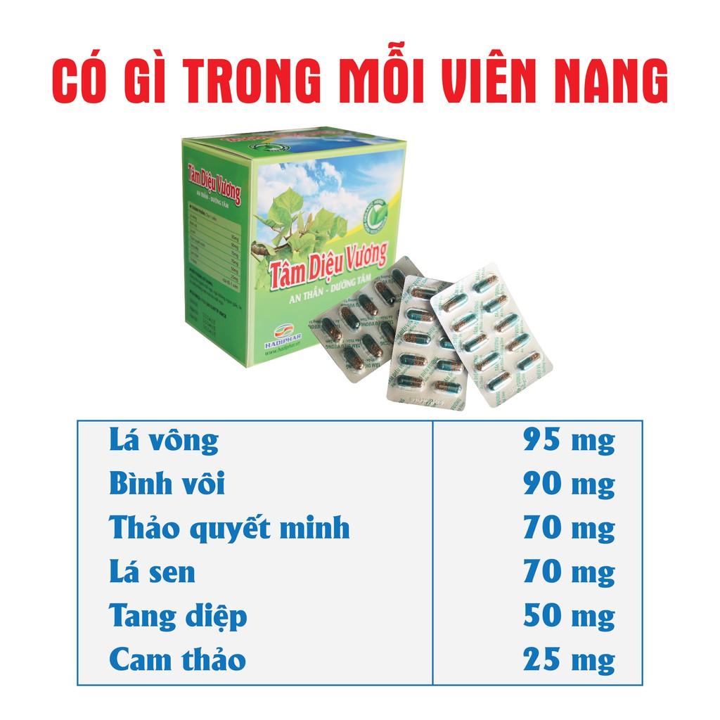 Combo 2 Hộp Viên uống ngủ ngon an thần giảm stress TÂM DIỆU VƯƠNG Hộp 100 viên
