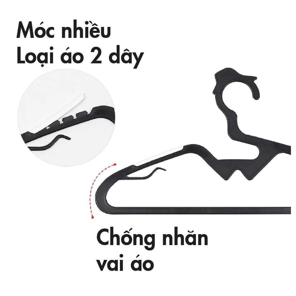 Set 10 Móc phơi quần áo người lớn , móc phơi đồ, móc phơi áo, móc treo quần áo, móc treo đồ,móc áo Ollyhome ST50