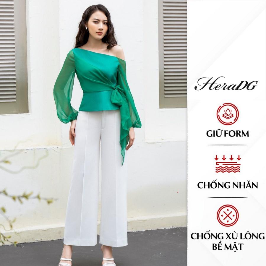 Quần dài nữ công sở HeraDG thiết kế ống suông thanh lịch, chất liệu vải tuytsi cao cấp mềm mịn, thoáng mát SQDBB2010