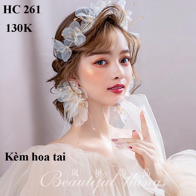 Phụ kiện cưới, hoa cài cô dâu