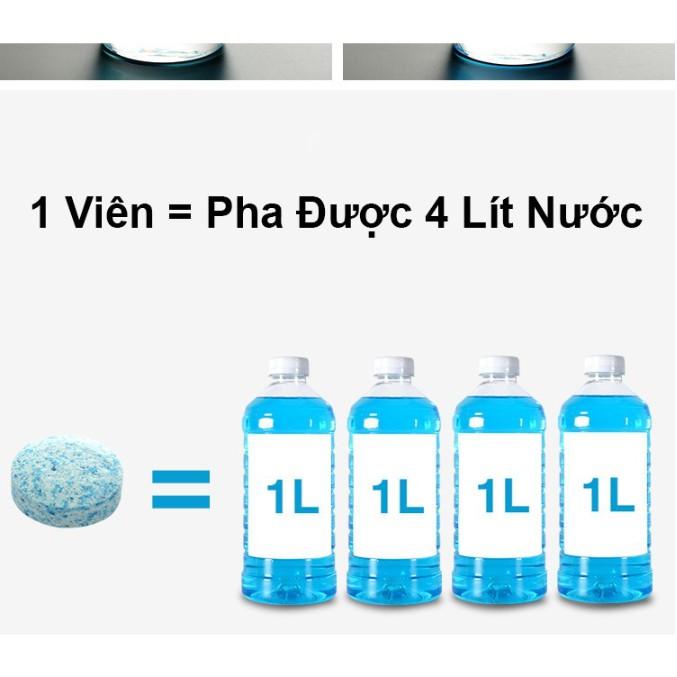 Viên Sủi Rửa Kính Ô Tô - Tẩy Sạch Kính - Tạo Hiệu Ứng Lá Sen