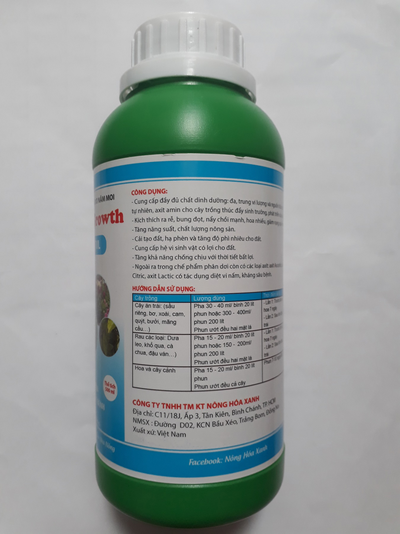 Dung dịch Phân Dơi Hyper Growth giúp Kích Rễ - Bung đọt - Lớn trái - Kháng sâu bệnh Chai 500ml