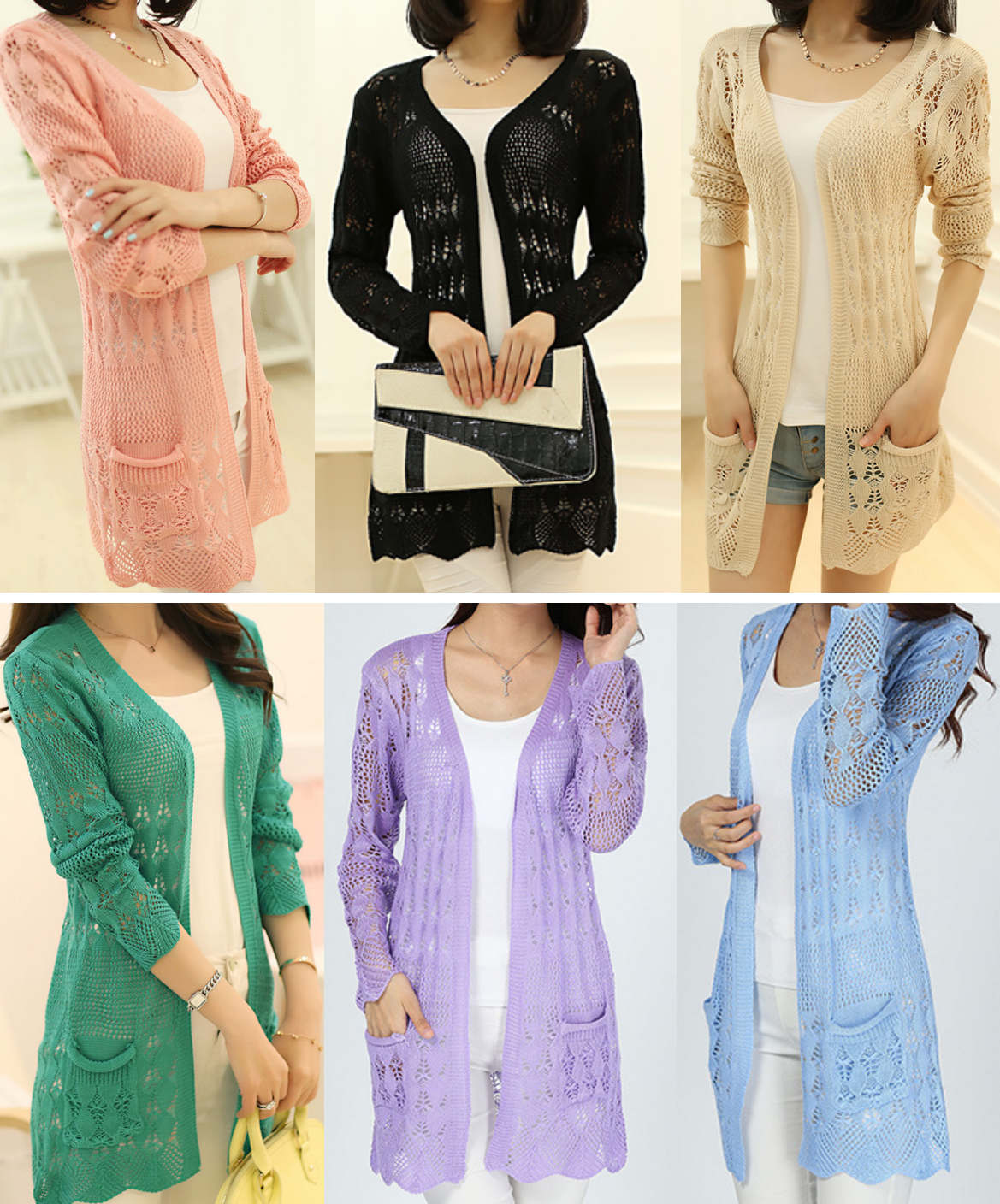 Áo Len Nữ Cardigan Kiểu Dài Thời Trang Xinh ALD01 MayHomes