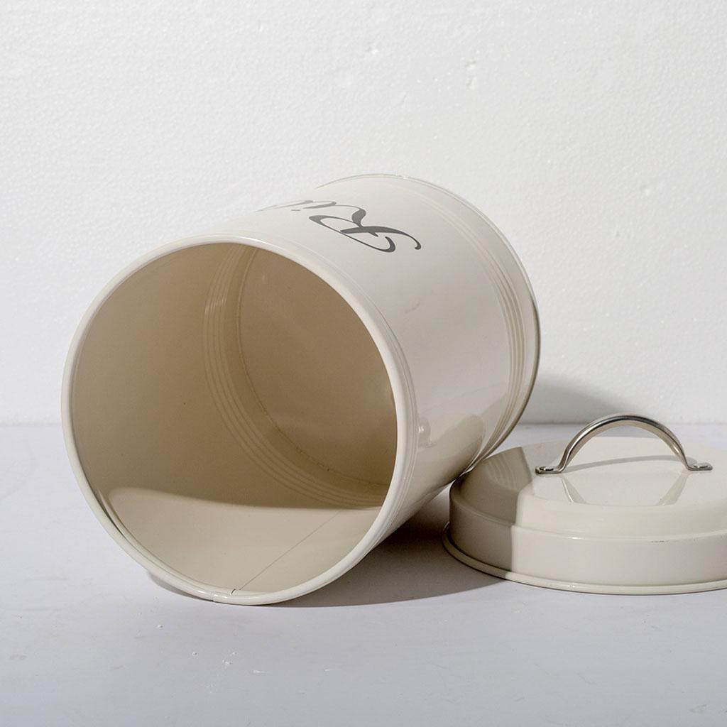 Rustic   Flour Rice Storage Tin Canister 3L Container