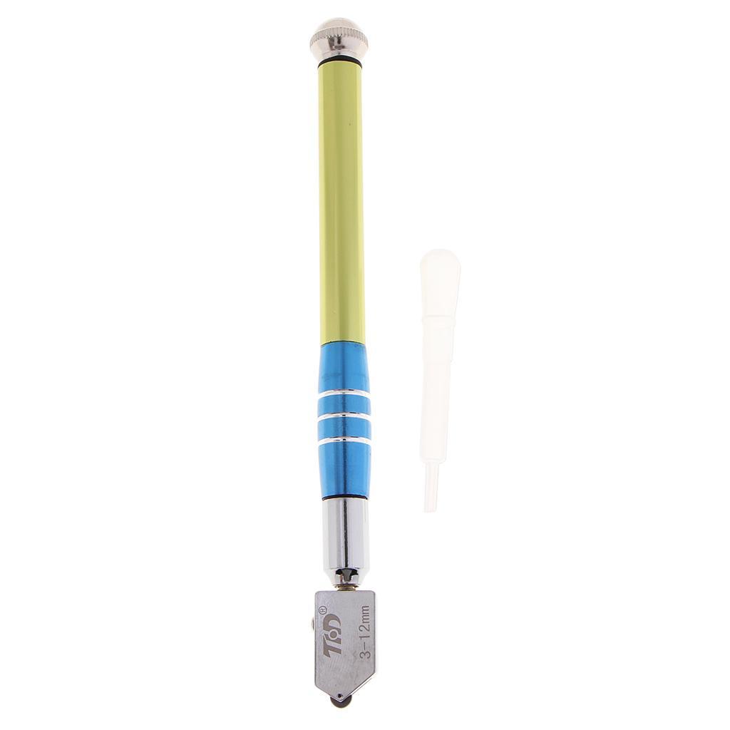 Stainless Steel Tiles Glass Cutter Tool Oil Filled Lubricated Hardened Steel Cutting Wheel Stained Glass Cutting Tool