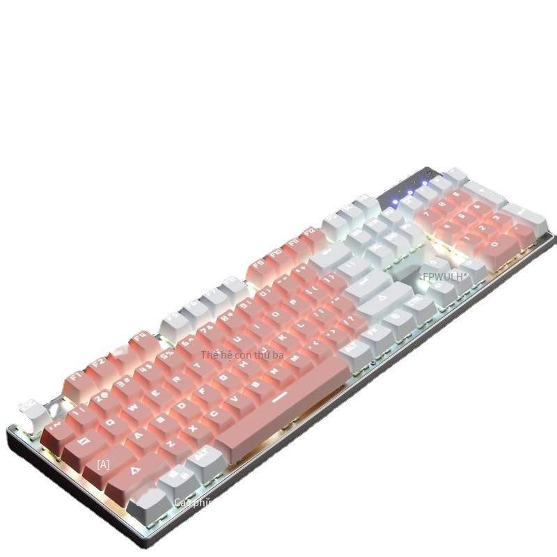 Giá thấp nhất mới bàn phím cơ chuột bộ GT30 trò chơi máy tính bàn phím có dây 87 phím trục xanh phím đầy đủ không bấm lỗ