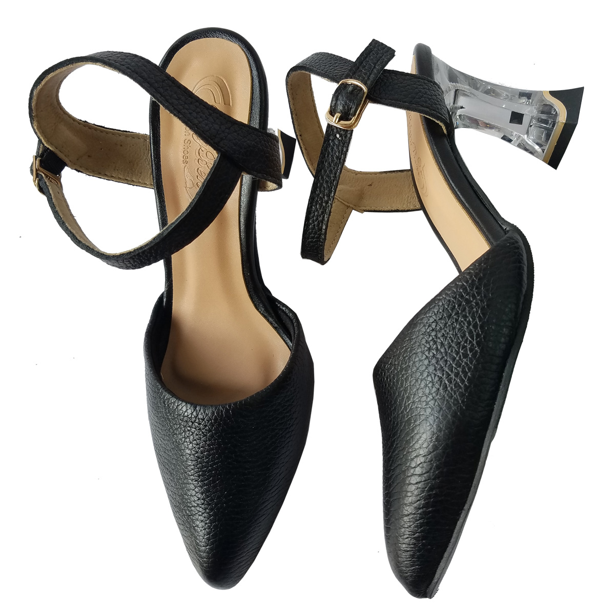 Giày Sandal Cao Gót Da Bò BIGGBEN Cao 5 Phân SDCG156