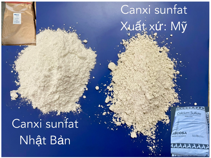 Calcium sulfate Mỹ 23kg thạch cao tinh khiết 99% dùng trong thực phẩm