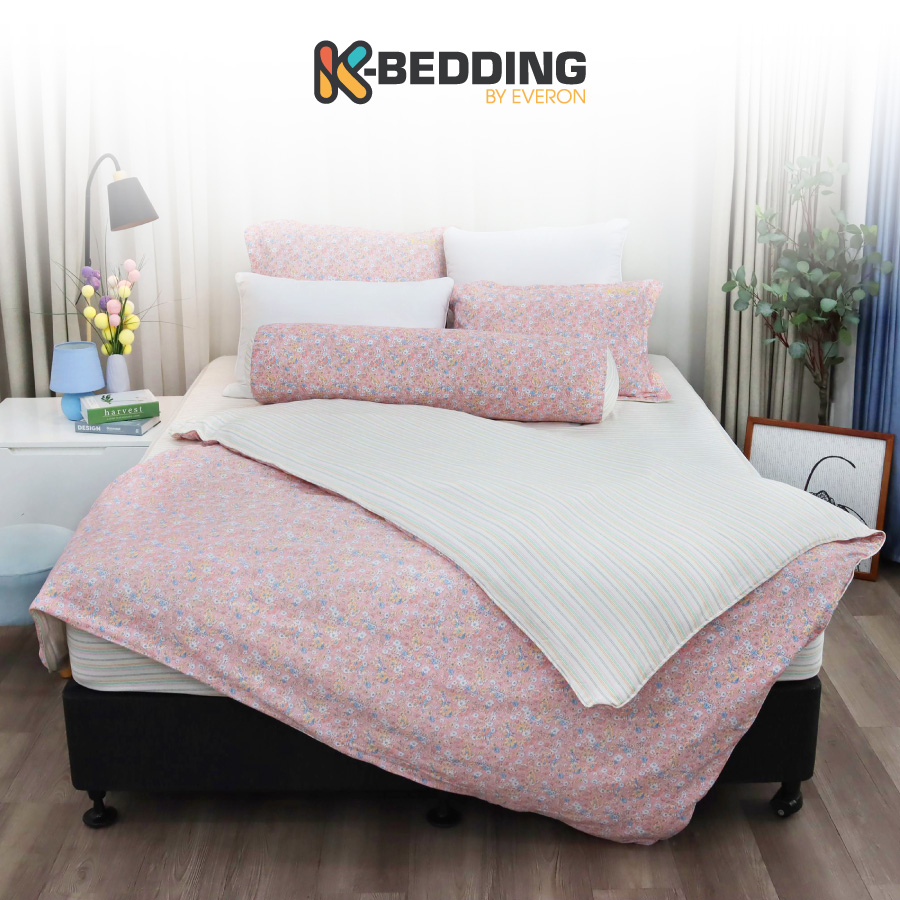 Bộ ga giường K-Bedding KMTP303 chất liệu Microtencel mềm mại, thoáng mát (KHÔNG BAO GỒM CHĂN)