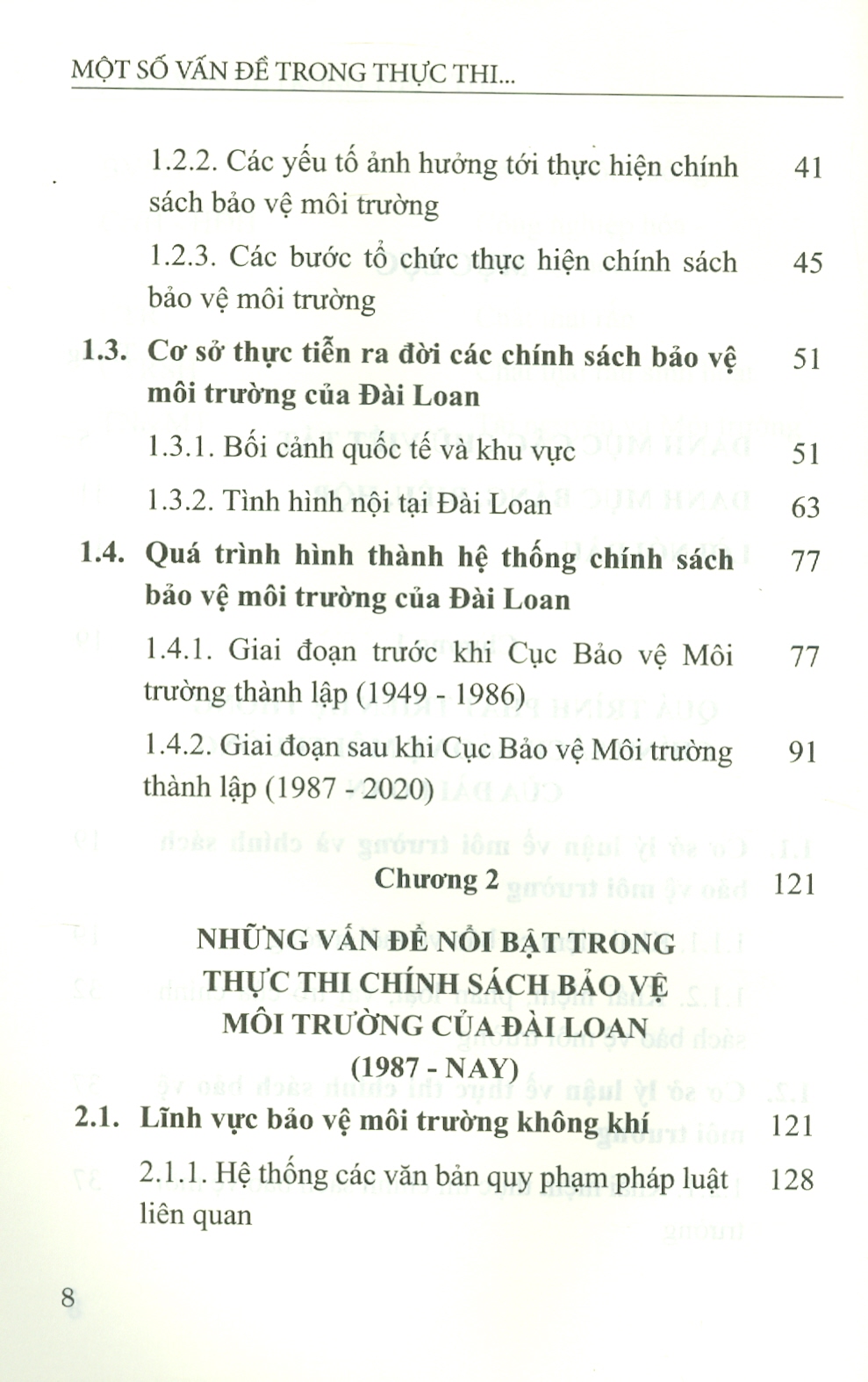 Một Số Vấn Đề Trong Thực Thi Chính Sách Bảo Vệ Môi Trường Của Đài Loan Và Những Gợi Mở Cho Việt Nam - TS. Vũ Thùy Dương (Chủ biên) - Viện Hàn Lâm Khoa Học Xã Hội Việt Nam