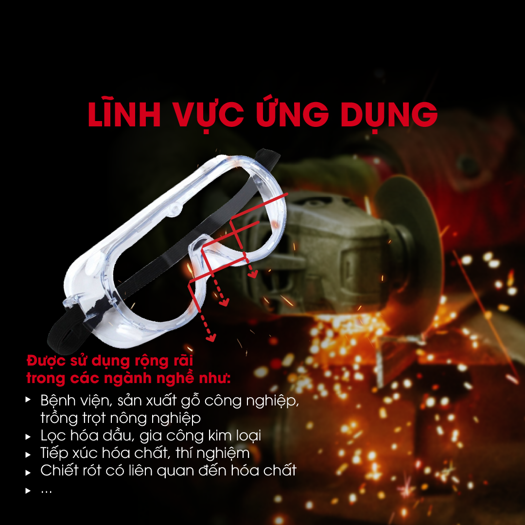 Kính Bảo Hộ Chống Hóa Chất 3M 1621/ 1621AF - Thiết Kế Đeo Ngoài Kính Cận, Chống Bụi, Văng Bắn