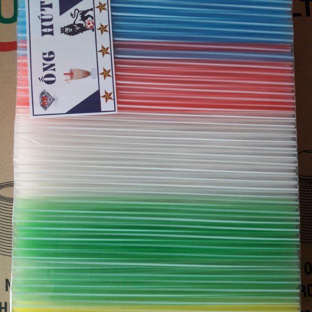 Ống hút cứng trong màu 400g/1 gói