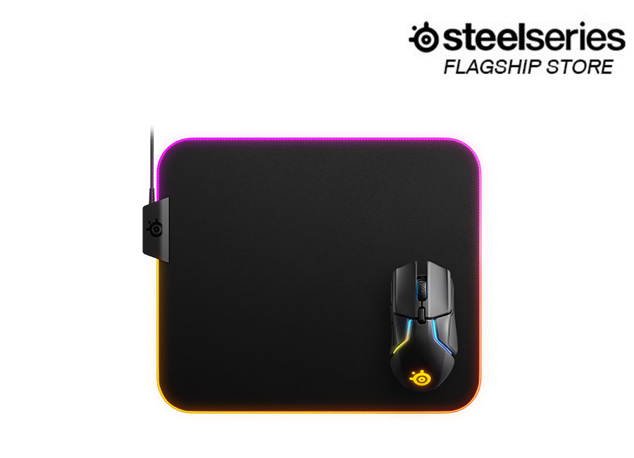 Bàn di chuột SteelSeries QcK Prism Cloth M (RGB) - Hàng Chính Hãng