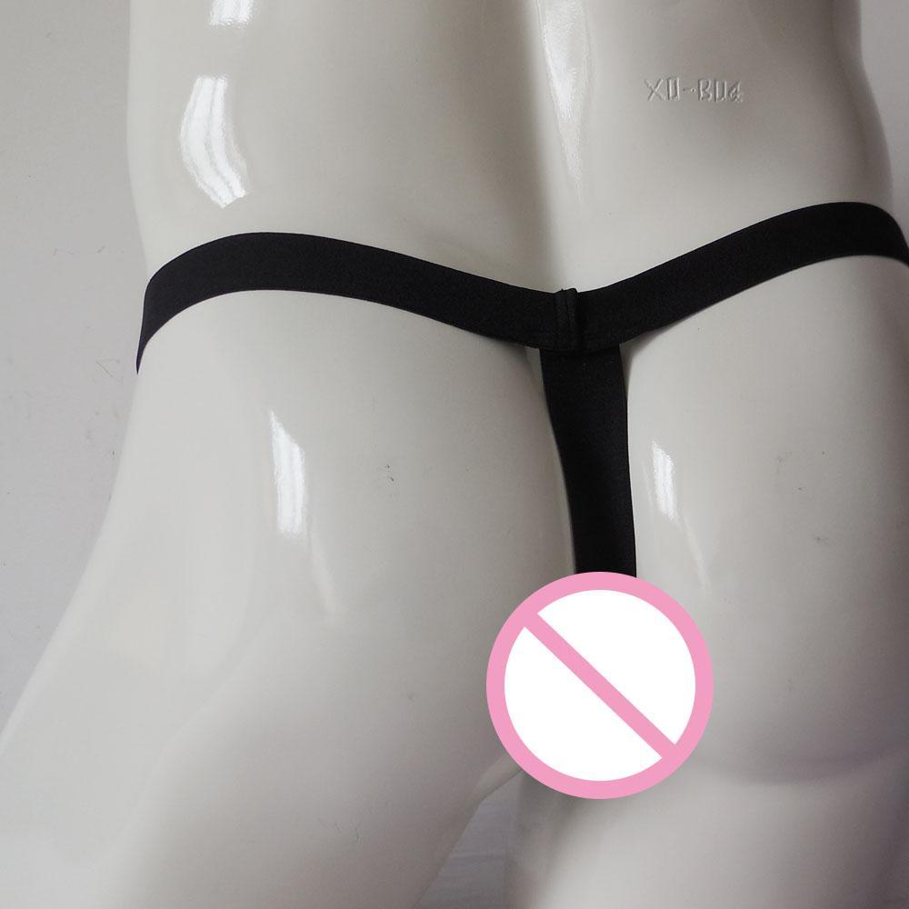 Pack of 2pcs Breathable Men Pink Black G-string Underwear Hollow Jockstrap Thongs Briefs Underpants