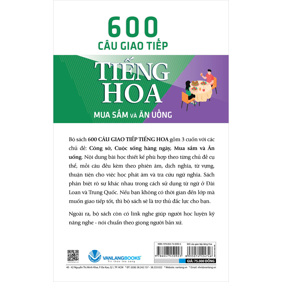 600 Câu Giao Tiếp Tiếng Hoa - Mua Sắm Và Ăn Uống