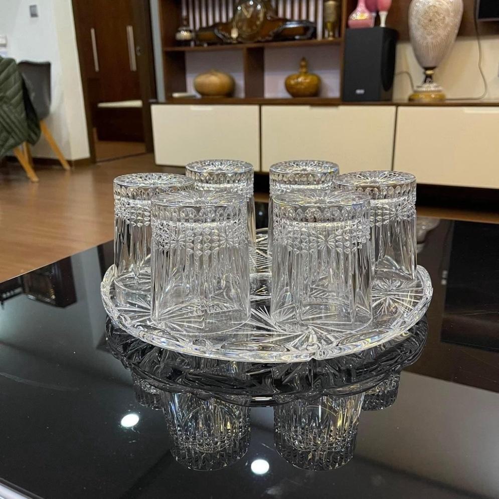 Set 6 Cốc Pha Lê Bohemia Vibes, Bộ Cốc Thủy Tinh Cao Cấp, Dung Tích 300ml, Nhập Đức