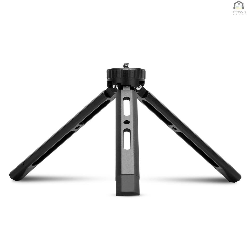 Giá đỡ ba chân mini bằng hợp kim nhôm kèm ốc vít 1/4 inch cho máy ảnh DSLR ILDC