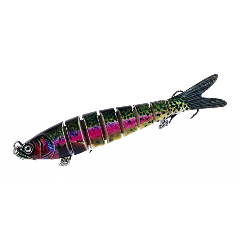 Artificial Fishing Swim Bait Simulate Life-like Multi Jointed Fish Lure