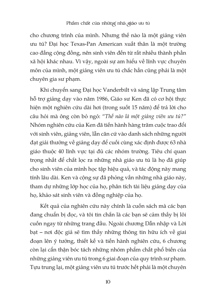 Sách Phẩm chất của những nhà giáo ưu tú - IPER