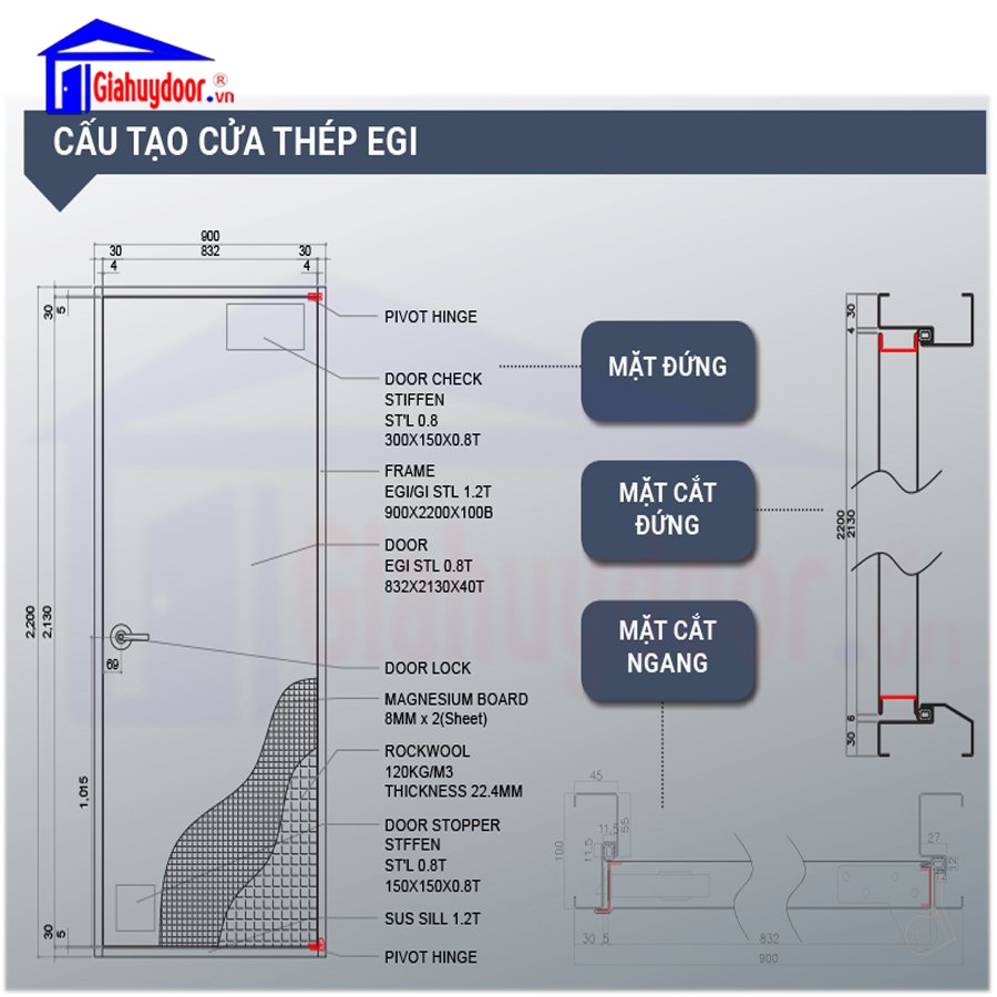 Cửa Thép Hàn Quốc 101_S - Cửa Thép Chống Cháy Hiện Đại, Bền Đẹp, Tinh Tế