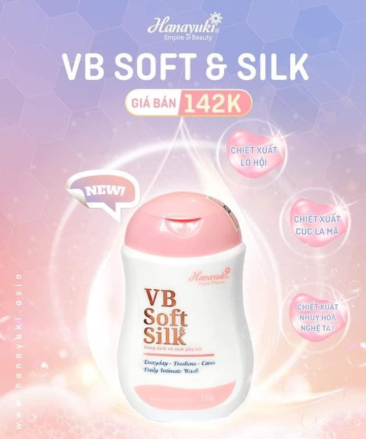 Dung dịch vệ sinh Hanayuki VB Soft Silk phiên bản hồng (150g)