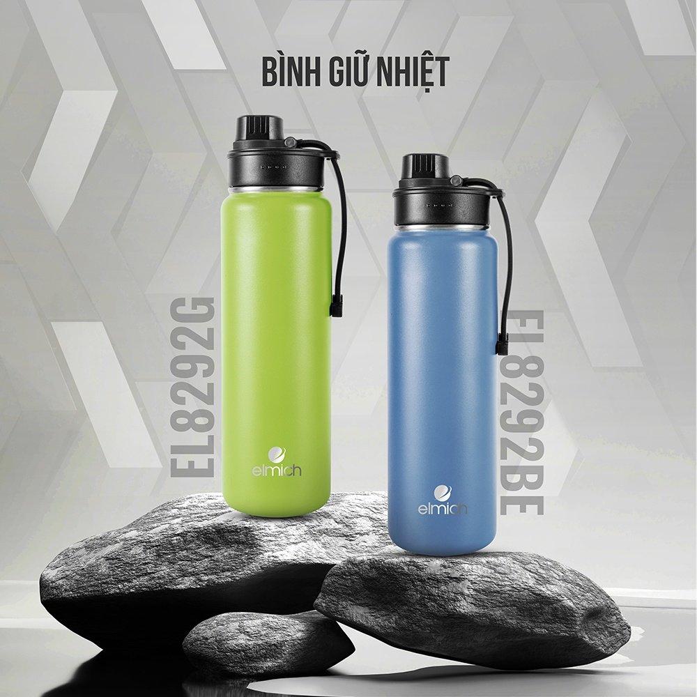 Bình Giữ Nhiệt Thể Thao Inox 304 Elmich EL8292BE - EL8292G -700ml