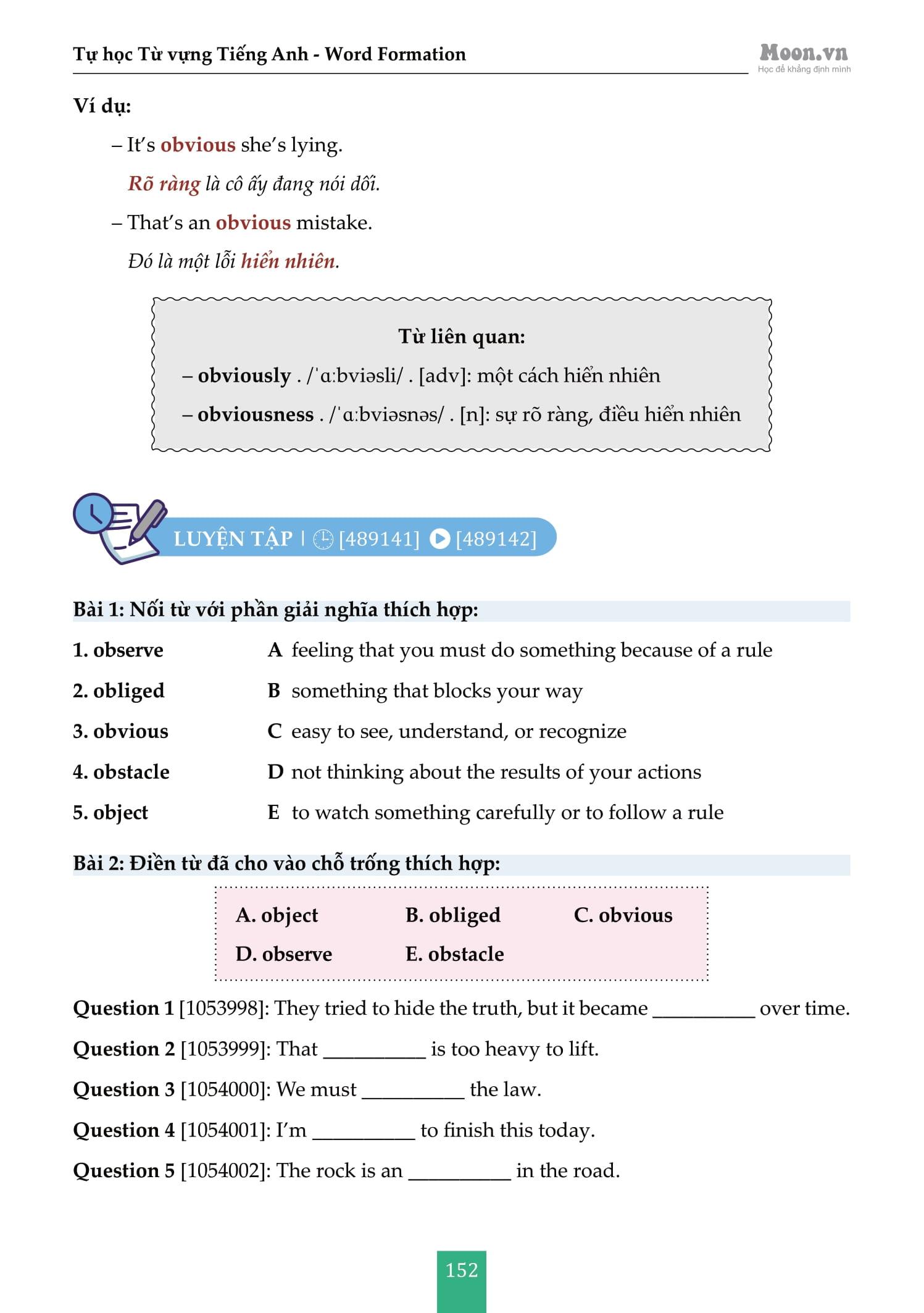 Sách - Tự Học Từ Vựng Tiếng Anh - Word Formation