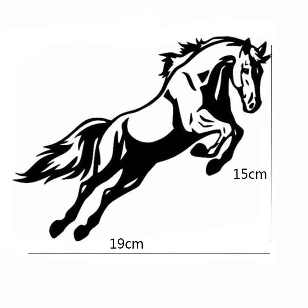 Sticker Hình Ngựa Phi Dũng Mãnh Dán Trang Trí Thân Xe Ô Tô