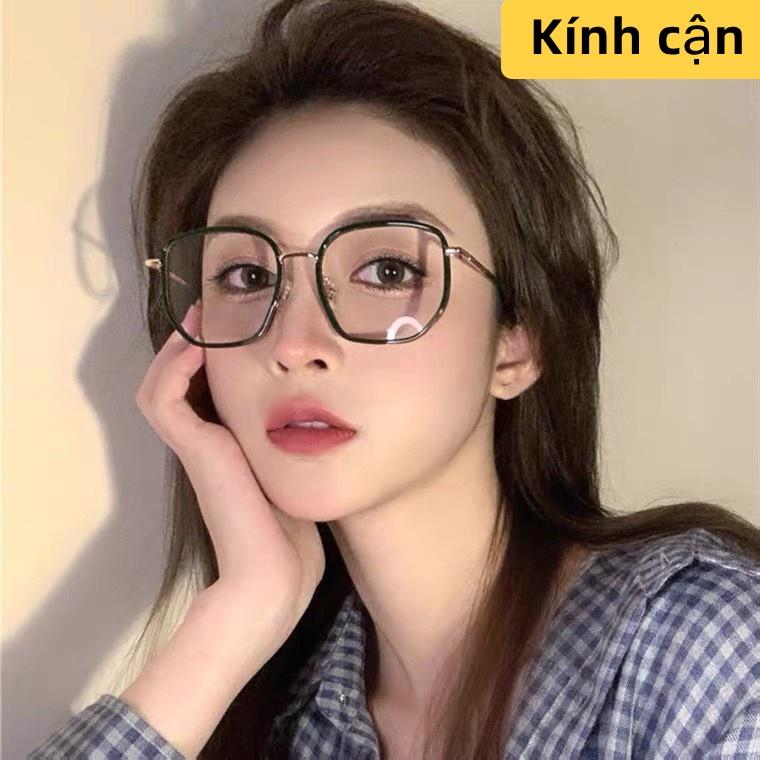 Kính Cận Thị Hot Nhất 2022 Gọng To, phong cách cổ điển chống ánh sáng xanh đủ độ từ -1.00 tới -4.00 độ mã Y6053