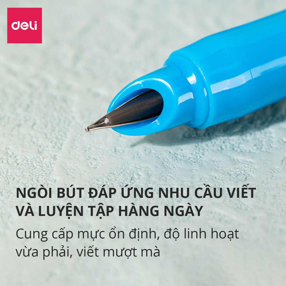 Bút máy bút mực học sinh ngòi kim tinh luyện chữ đẹp tập viết Super Wings Deli - Thiết kế mẫu mã đa dạng, ngòi bút chất lượng cao, màu sắc bắt mắt kèm hộp đựng - CQ894