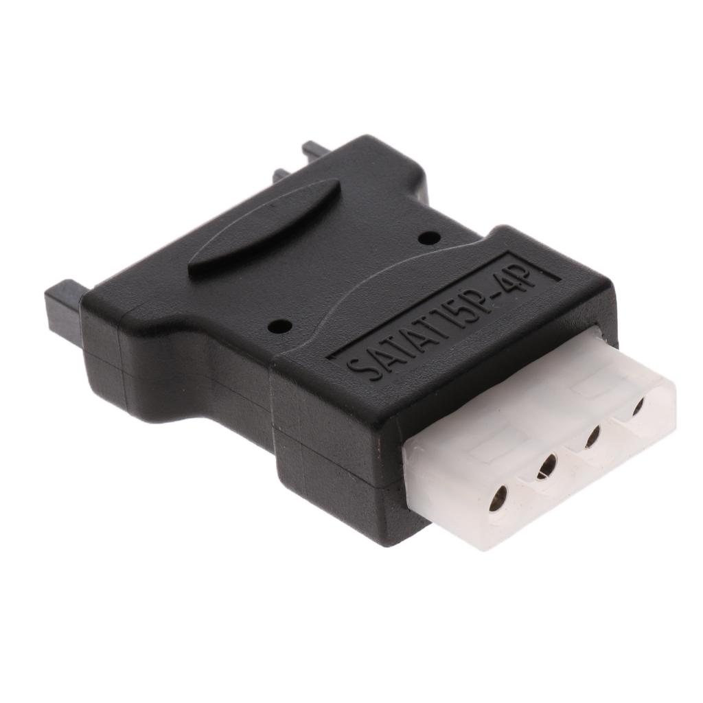 4 Pin PC IDE Female To 15 Pin SATA Male Power Adapter Convertor Connector