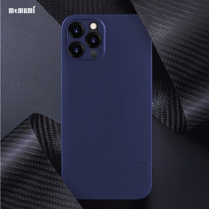 Ốp Lưng Lụa Mỏng Dành Cho Iphone 12 12 Pro 12 Pro Max Bảo Vệ Camera, Siêu Mỏng 0.3 Mm - Hàng Chính Hãng Memumi - Xanh - Iphone 12