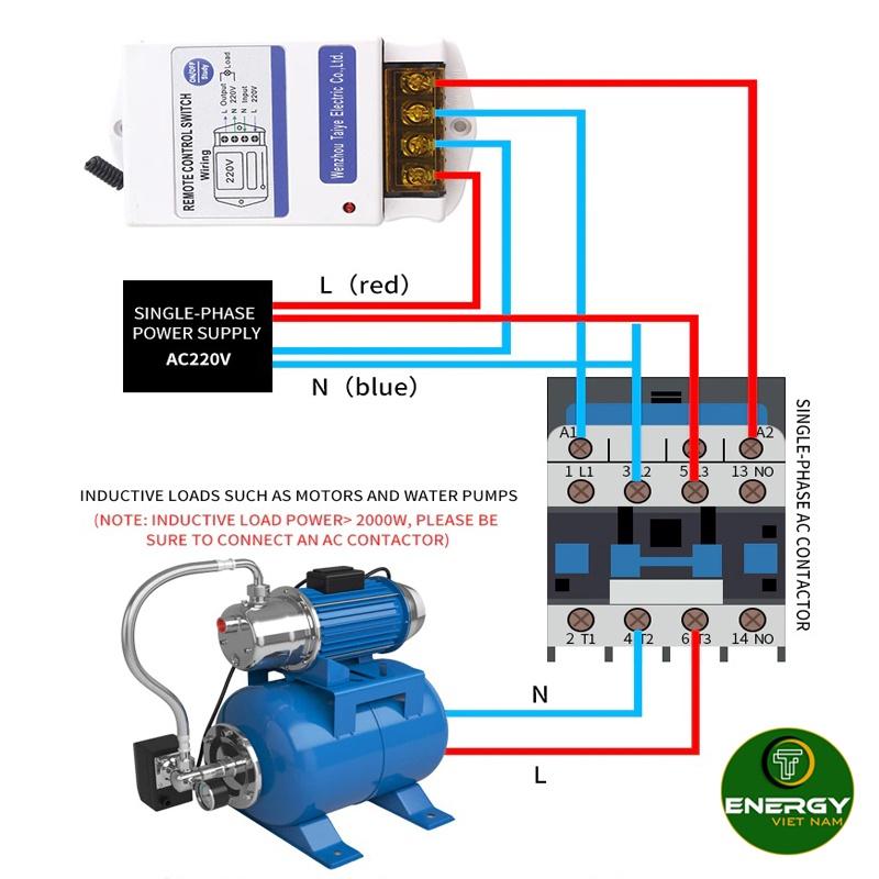 Bộ Điều Khiển Từ Xa 220V 30A - 1000 Mét - 5000W - Tắt Mở Thiết Bị Điện Không Dây - Thiết Bị Điện