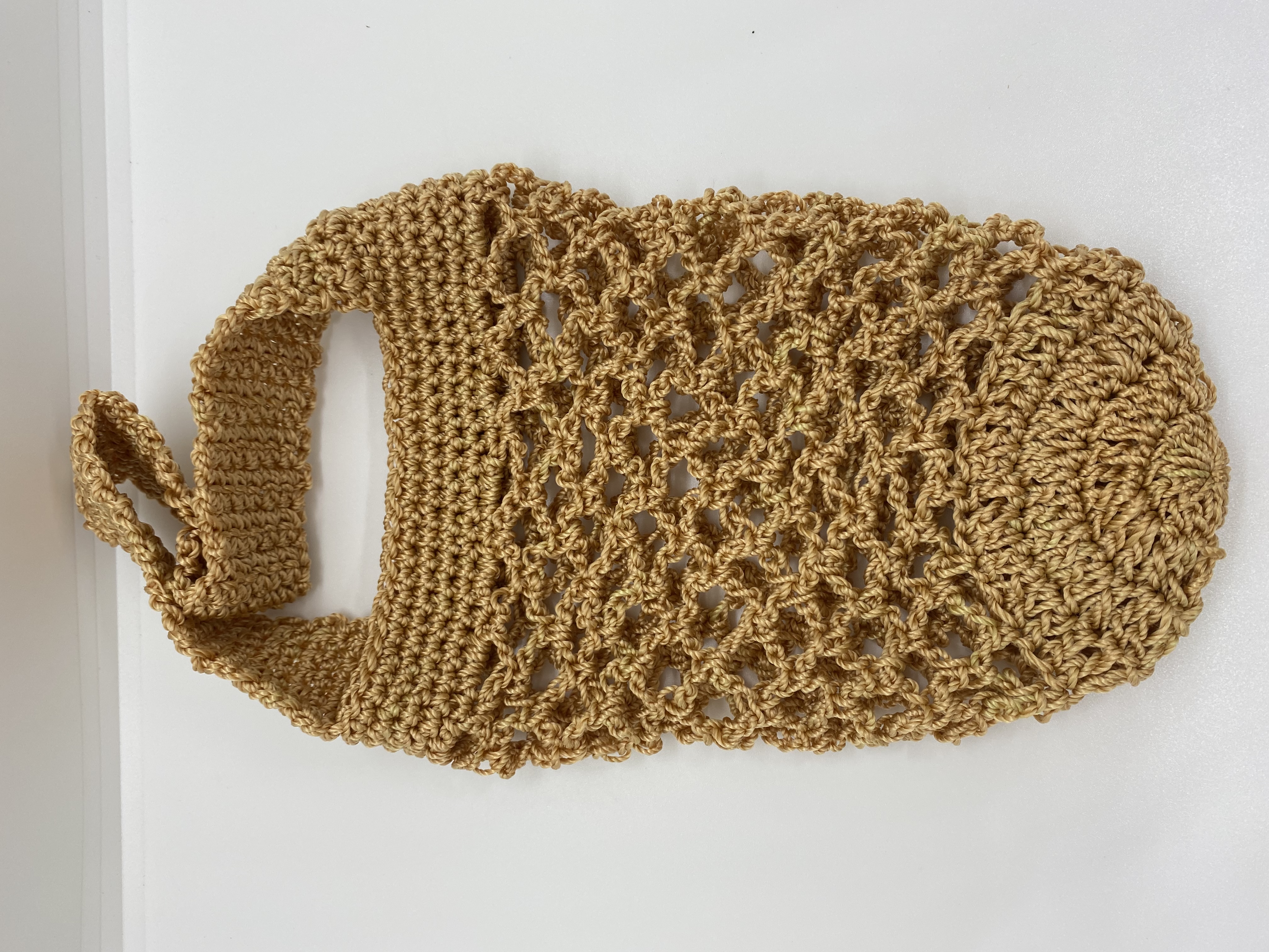 TÚI ĐỰNG LY GIỮ NHIỆT HANDMADE BẰNG SỢI THÔ MÀU VÀNG ĐỒNG