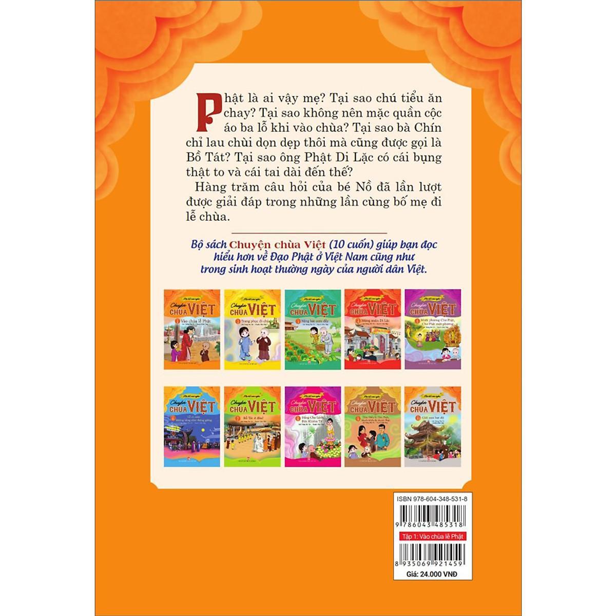 Sách - Mẹ Kể Con Nghe Chuyện Chùa Việt - Tập 1 - Vào Chùa Lễ Phật - NXB Phụ Nữ