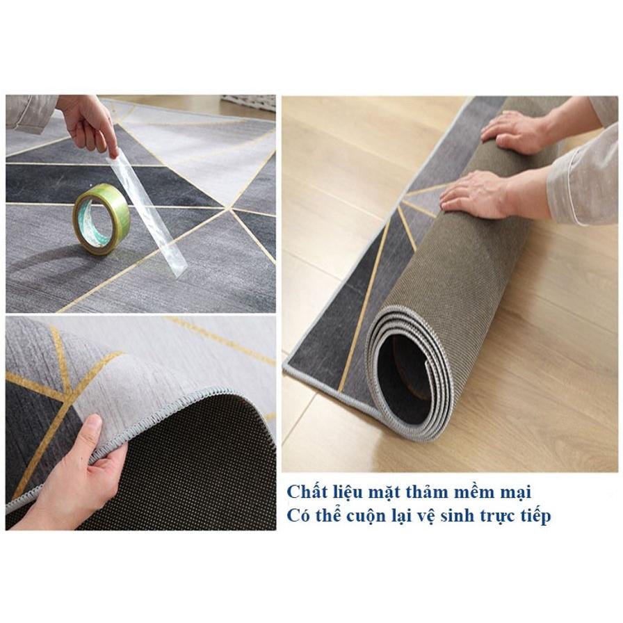 Thảm trang trí kích thước lớn - thảm trải sàn decor phòng khách, phòng ngủ cực sang