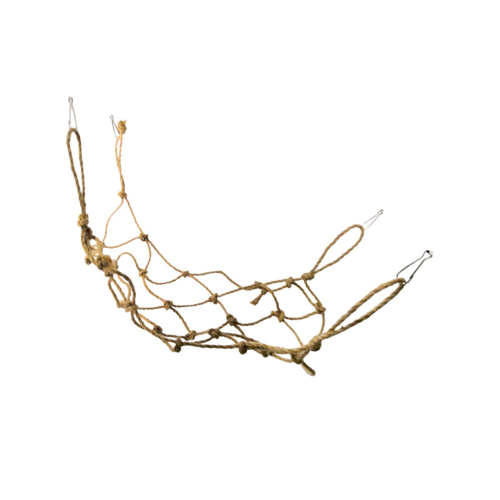 Bird Climbing Net Parrot Hanging Swing Rope Hamster Hammock for Parakeet, Canaries