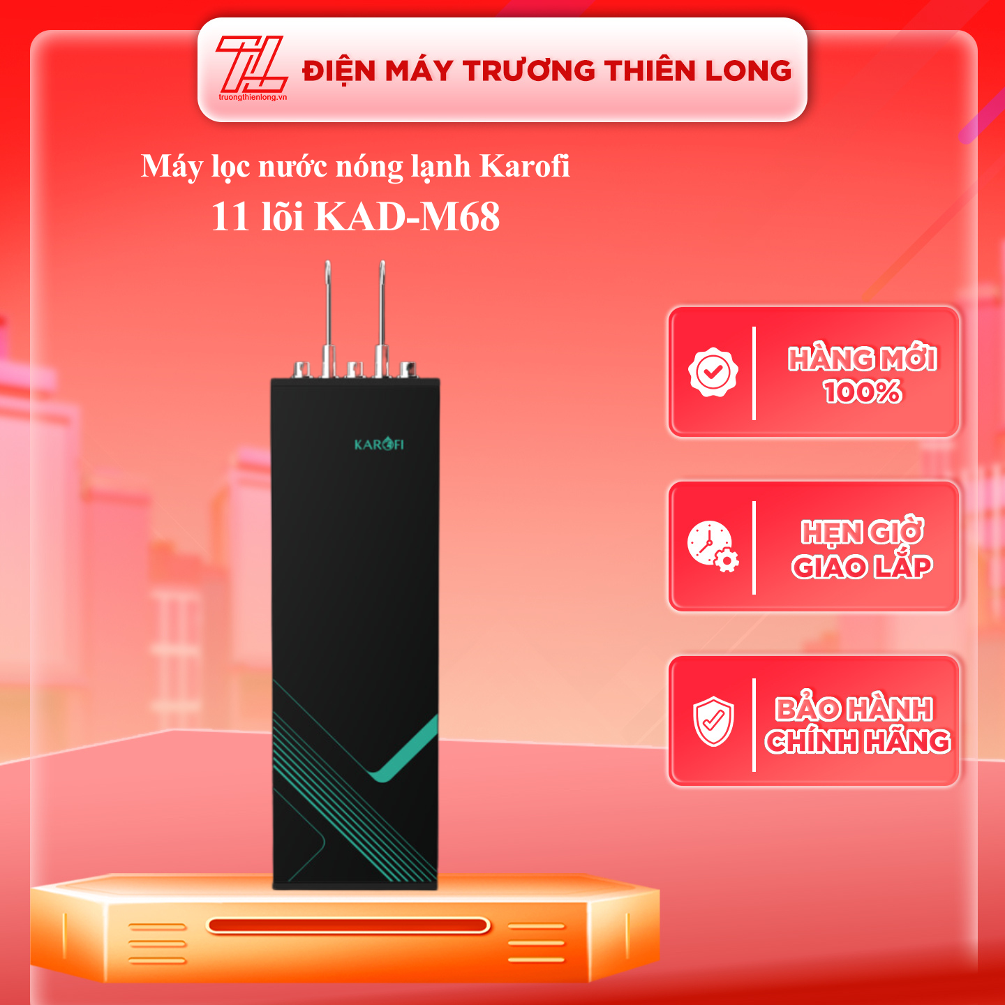 MÁY LỌC NƯỚC RO NÓNG LẠNH KAROFI KAD-M68 - Hàng chính hãng