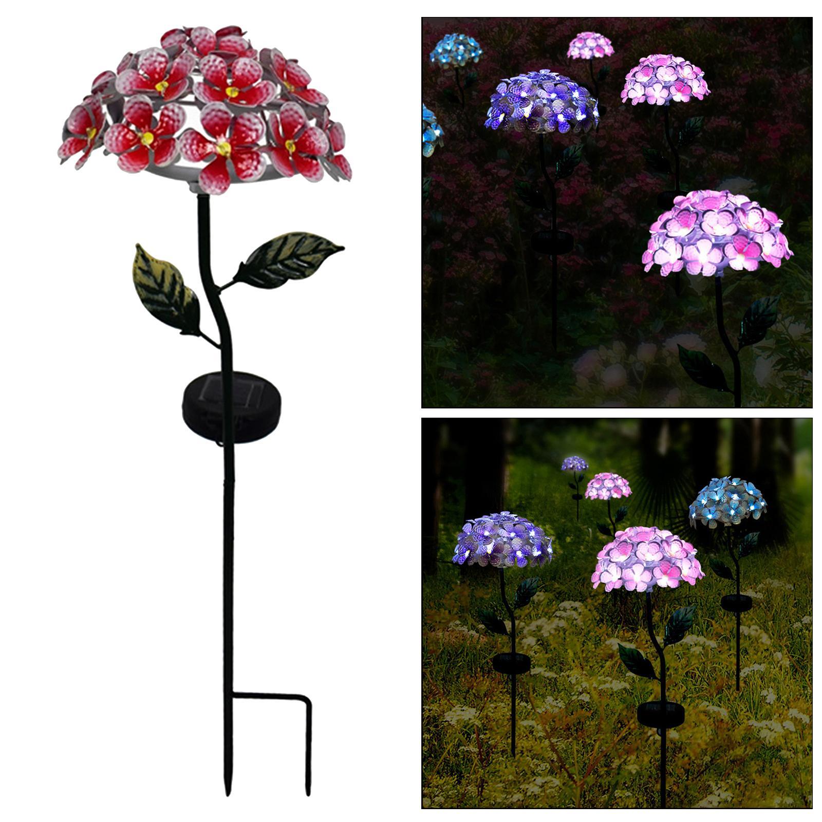2pcs Waterproof Solar Garden Light Yard Walkway Patio Decor Garden Stake