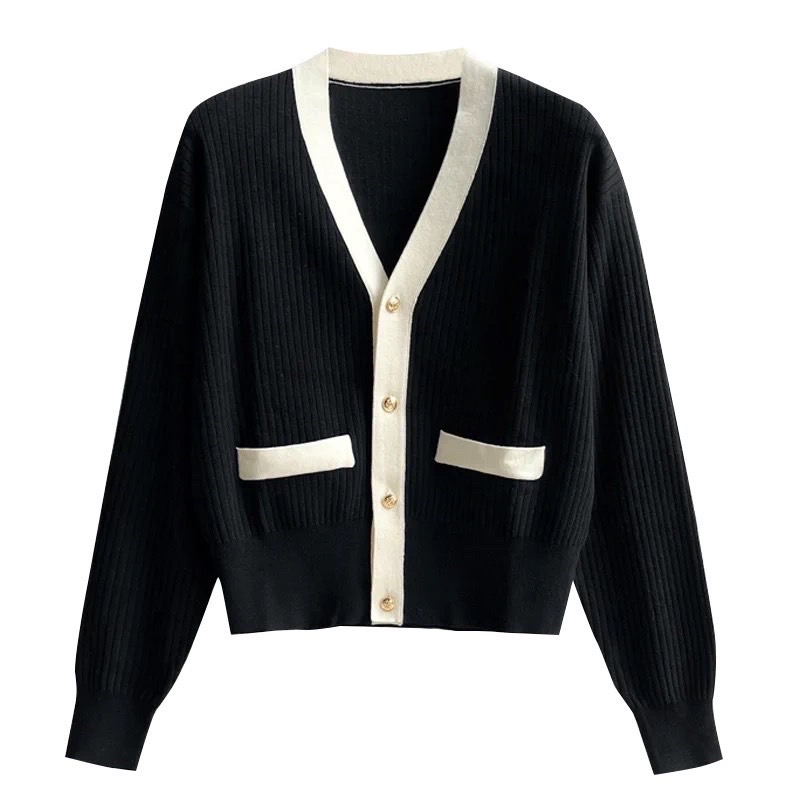 Áo len cardigan dệt kim phong cách mùa đông trẻ trung cho nữ