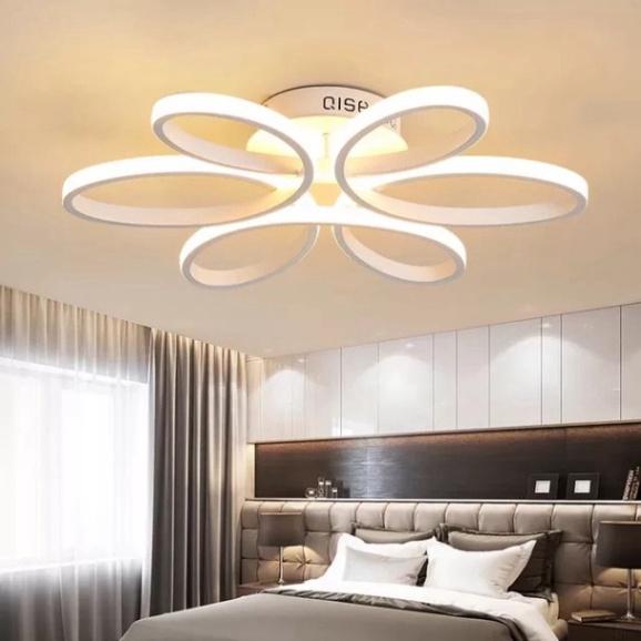 Đèn LED Mâm Ốp Trần MN035/6, Đèn trần Phòng Khách, Đèn trần phòng ngủ - 3 hình thức Sáng DT HQ